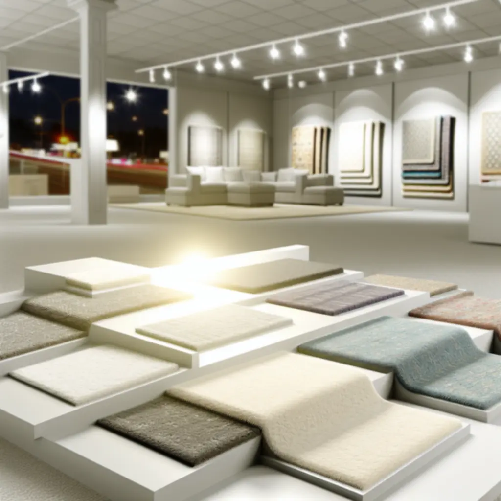 Különböző szőnyegtípusok egymás mellett elhelyezve